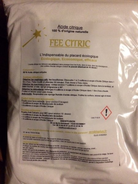Acide Citrique Monohydr.crist. 1 Kg Aca - Zwitserse Apotheek –  Commander/Acheter