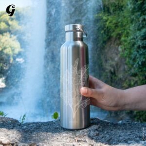 Gourde isotherme Groovy 1 litre en inox chez tootopoids