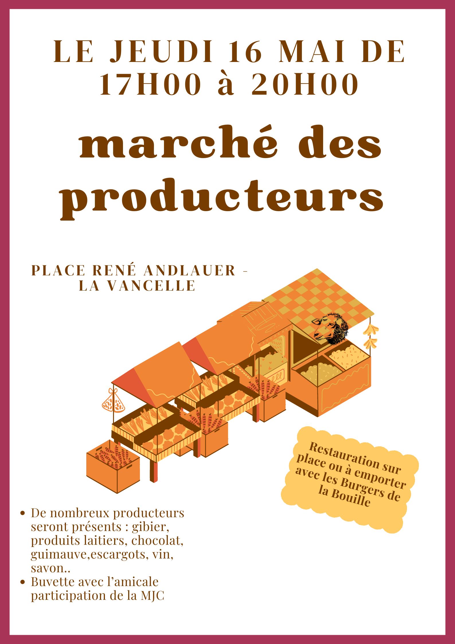 marché producteur à la Vancelle , présence de tootopoids