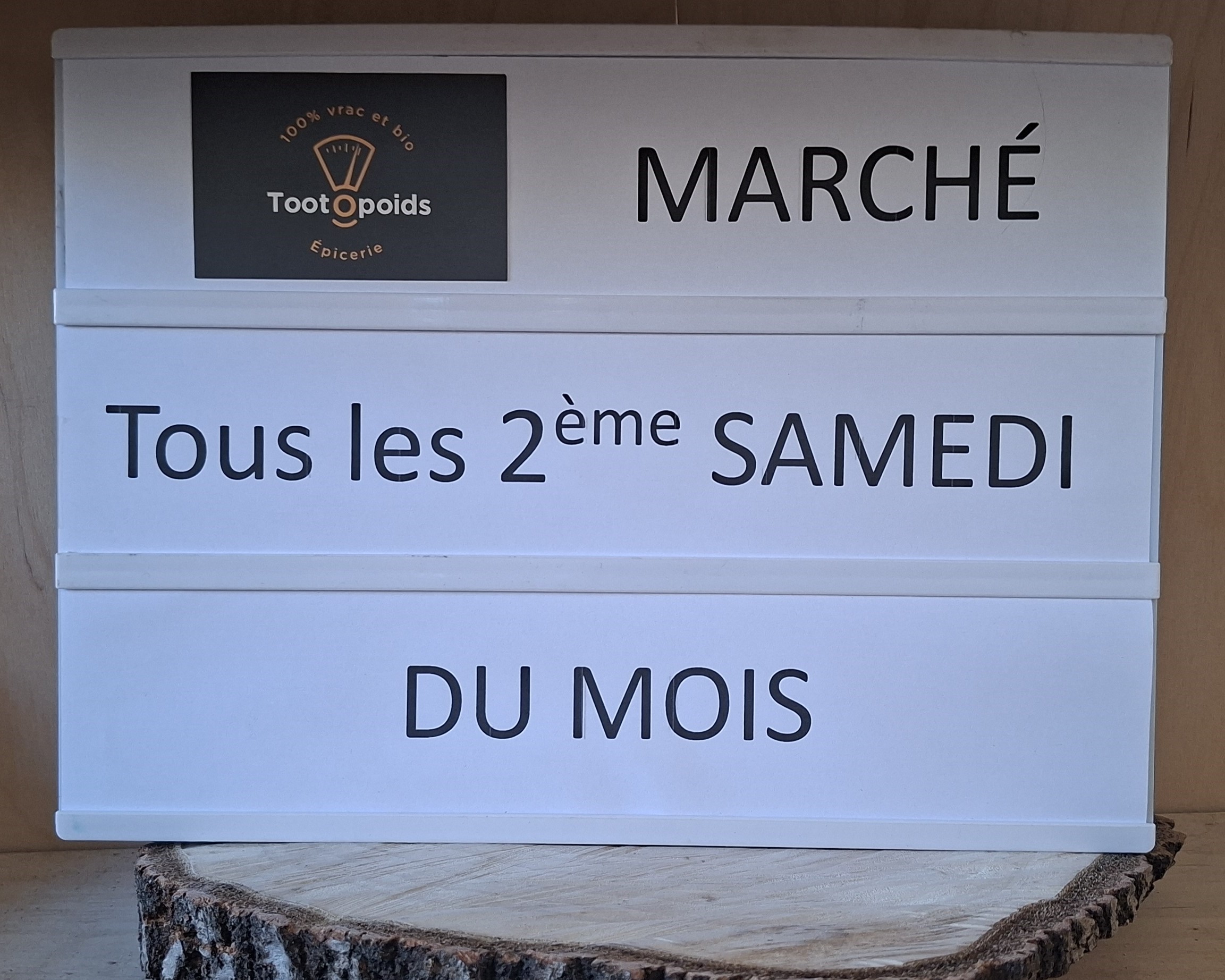 Marché tous les 2ème samedi du mois chez tootopoids